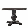 Guest Room 47 in. Carson Round Pedestal Table Espresso GU2850480